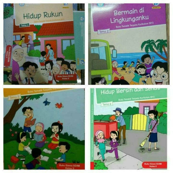 Buku SD Tematik Kelas 2 Tema 1 2 3 4