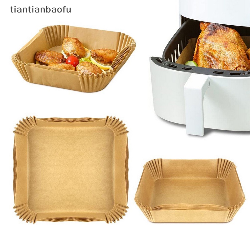 [tiantianbaofu] Kitchen Air Fryer Paper Bake Kertas Penyerap Minyak Air Fryer Accesories Disposabl Boutique