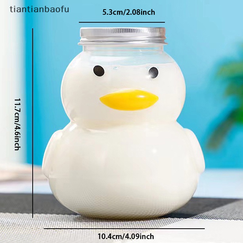 [tiantianbaofu] 500ml Duckling Fruit Water Cup Botol Minuman Yogurt Kopi Juice Bottle Butik Pesta