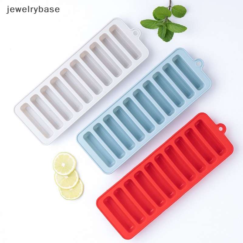 [jewelrybase] Cetakan Es Batu Silikon Tray Strip Panjang Cetakan Es Batu Baking Ice Cream Molds Butik