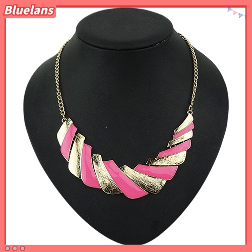 [BLS] Wanita Lady Fashion Statement Bib Collar Pendant Kalung Xmas Perhiasan Hadiah