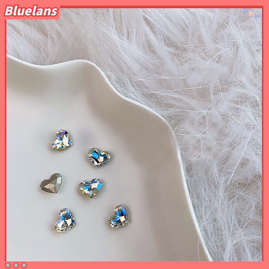 [BLM] 20pcs Berbentuk Berlian Imitasi Indah DIY Ringan Moonlight Runcing Bawah Kuku Berlian Imitasi Untuk Wanita