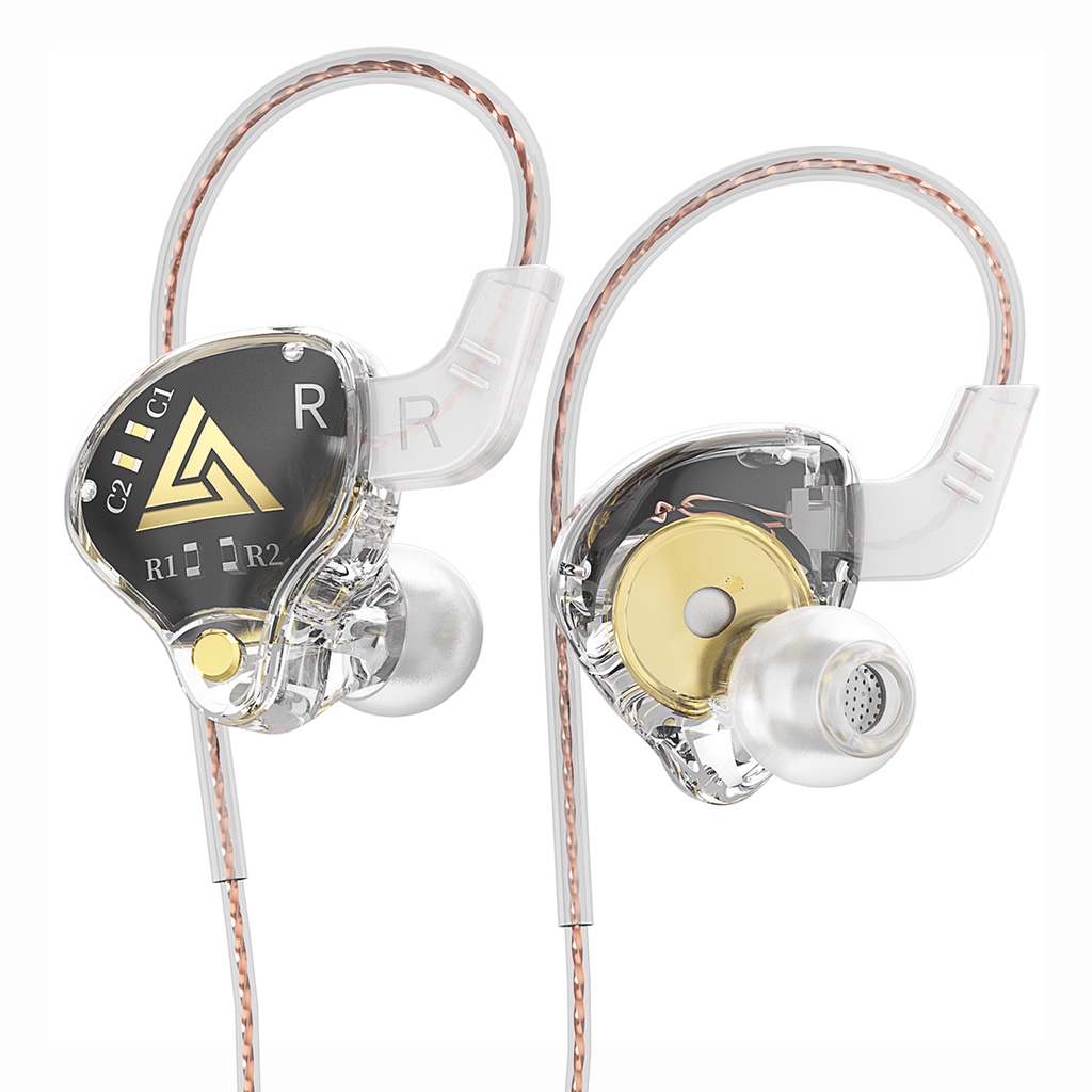 Qkz AKX HiFi Earphone Deep Bass Music Headset In Ear Handphone Olahraga Headphone Dengan Mikrofon