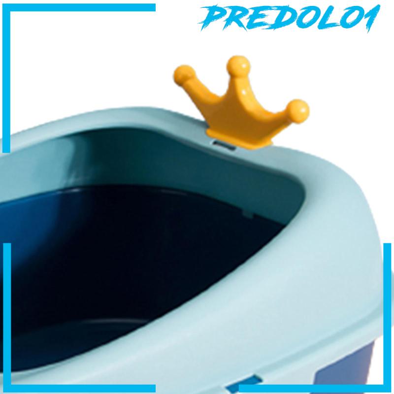 [Predolo1] Cat Litter Box Deep Loo Litter Tray Untuk Kucing Hewan Kecil Mudah Dibersihkan