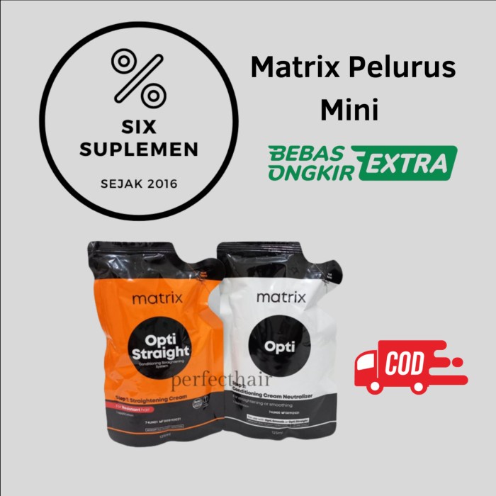 Matrix Optistraight step Pelurus Rambut Smoothing Rebonding MINI 125ml