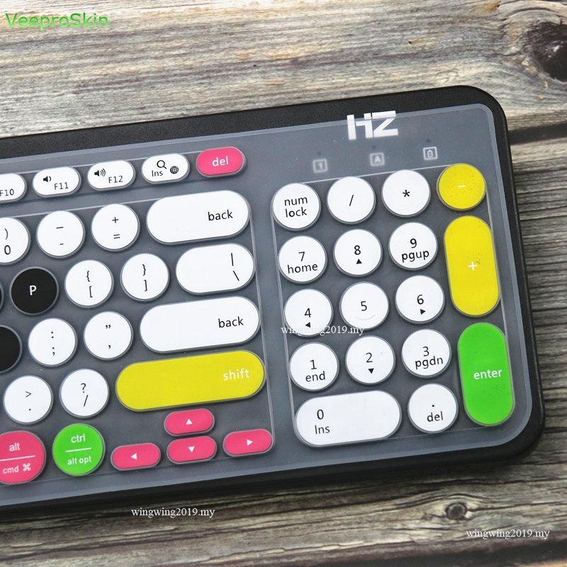 Skin Sarung Keyboard Fit Logitech K780 &amp;amp; Keyboard Wireless Multi-Device Laptop Silikon Ultra Tipis