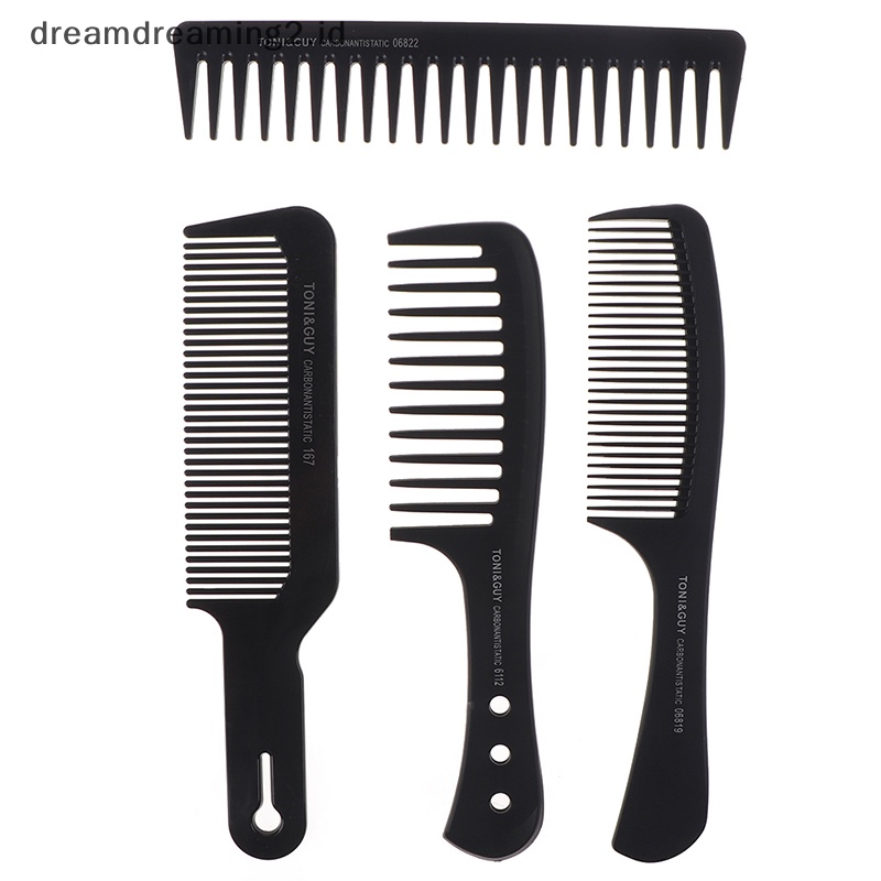 (drea) Sisir Potong Rambut Plastik Sisir Barber Sisir Styling Rambut Alat Sisir Gigi Halus //