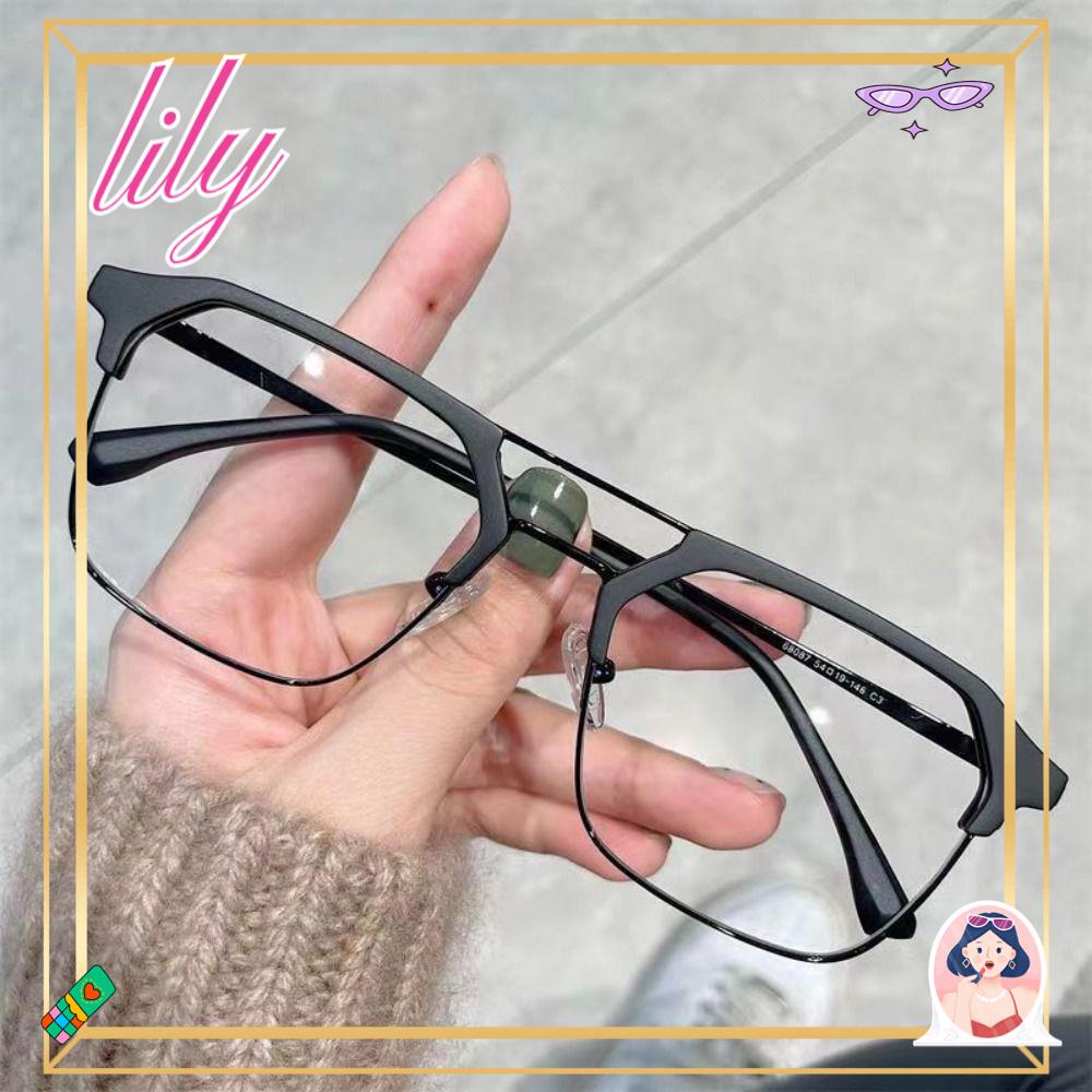 Lily Kacamata Myopia Pria Wanita Vision Care Square Ultra Light Frame