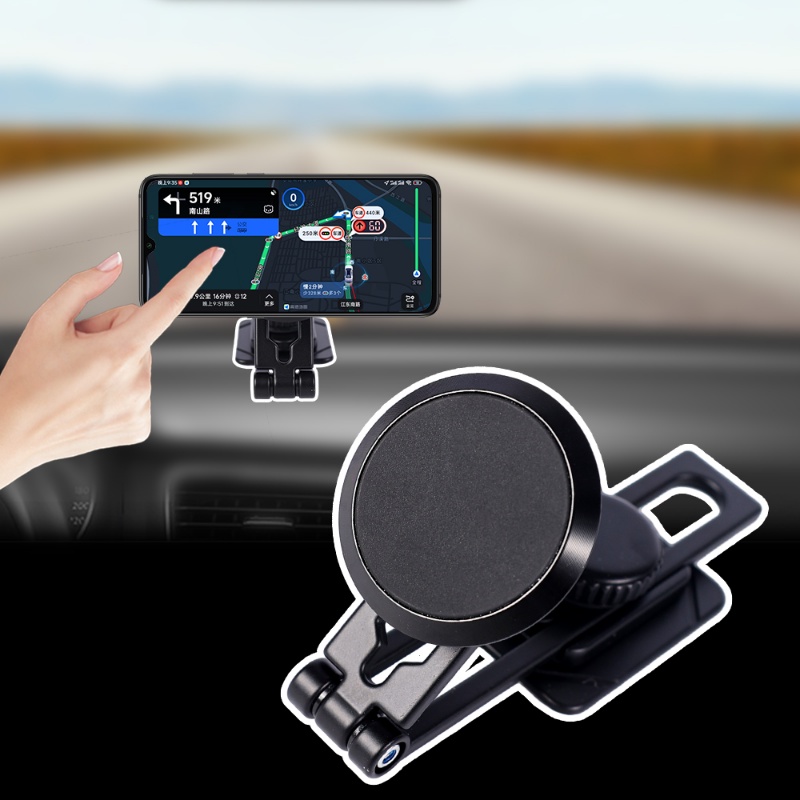 Dudukan Ponsel Magnet Portabel/Sudut Adjustable Universal Dashboard Mobil Self-Adhesive Magnetic Extendable Phone Stand