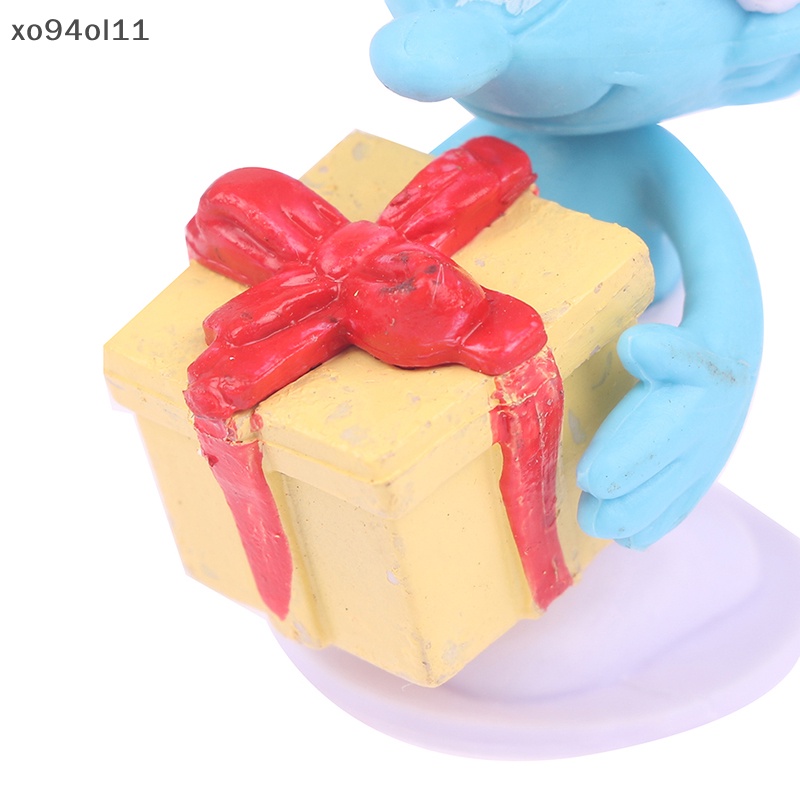 Xo 12gaya Anime Kartun Smurfs PVC Model Mainan Lucu Semangat Biru Boneka Kue Decora OL