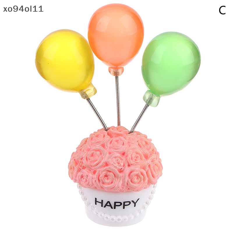 Xo 1Pc Resin Balon Meja Ornamen Mobil Rumah Boneka Miniatur Warna Rose Balloon Valene's Day Decor Dekorasi Dashboard Mobil OL