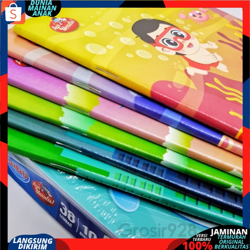 Buku tulis 38 lembar SIDU 1pcs / ukuran standard  / buku sekolah / 38lembar  Best Seller