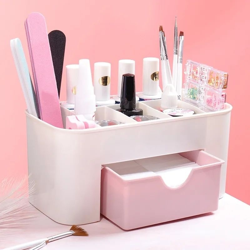 (Pimenova) RAK KOTAK Tempat KOSMETIK MAKE UP ORGANIZER Desktop Storage