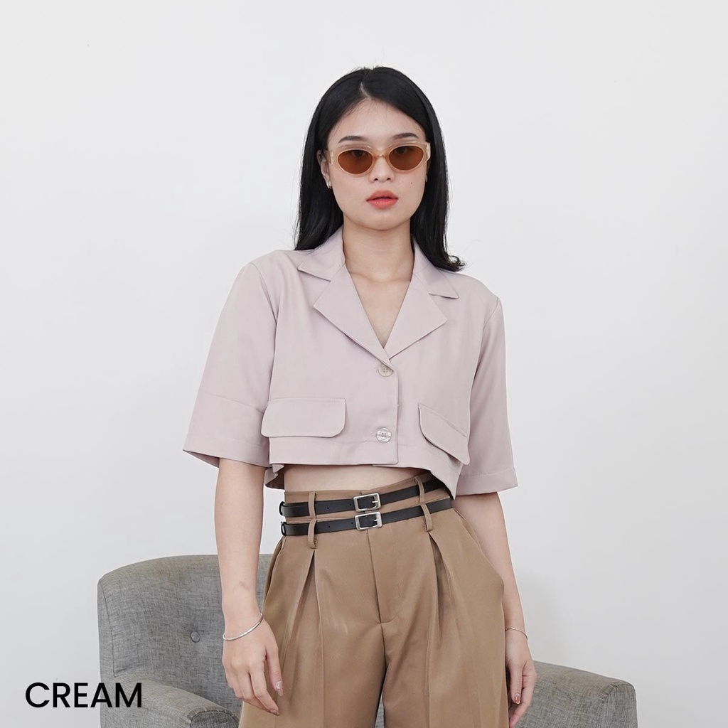 Atasan Top Wanita Crop Hanes