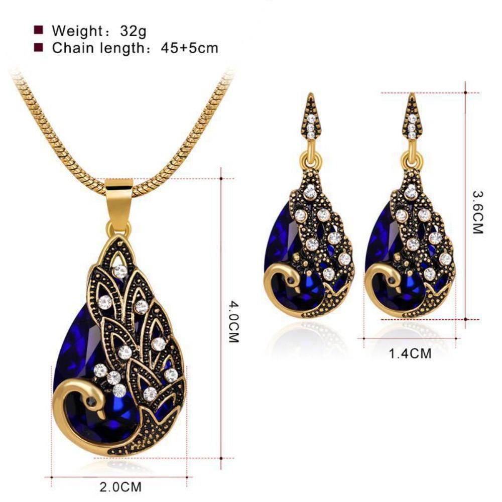 Set Anting LILY Vintage Elegan Fashion Perhiasan Pengantin Wanita Cubic