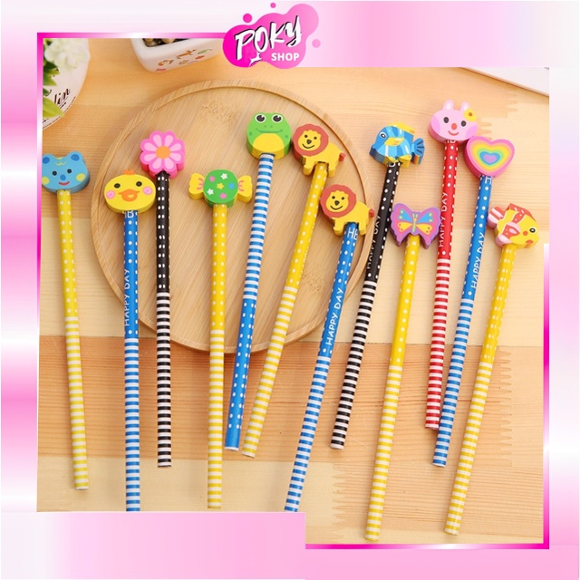 

POKY - S5691 Pensil Penghapus / Pensil Karakter + Penghapus Pensil Lucu / Pensi Ada Penghapus Karakter Unik Lucu / Pensil Fancy