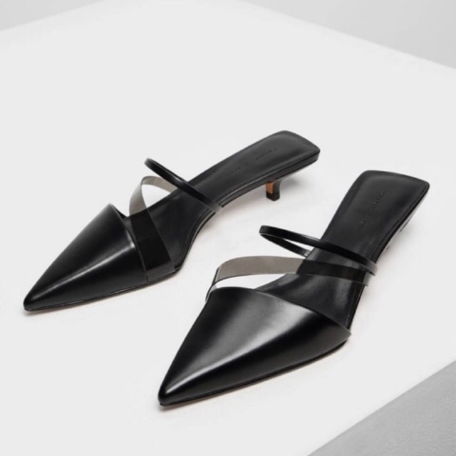 SEPATU WANITA CKS321 ASSYMETRICAL KITTEN HEEL MULES PREMIUM IMPORT