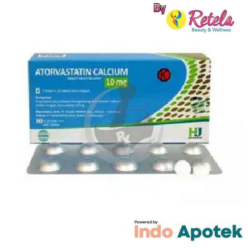 ATORVASTATIN 10MG 1 STRIP 10 TABLET