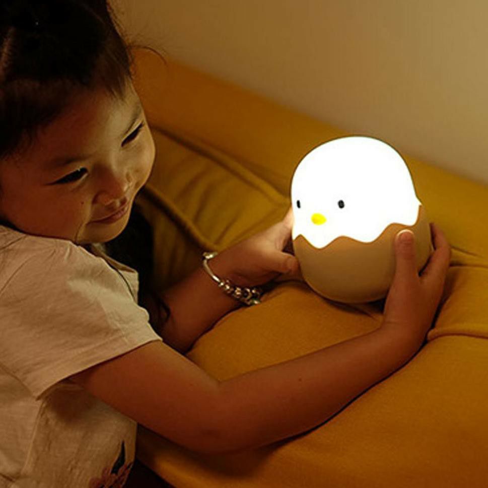 COD SM88 Lampu Tidur Unik Telur Bebek Telor Ayam Gemoy Otomatis Sensor Cahaya