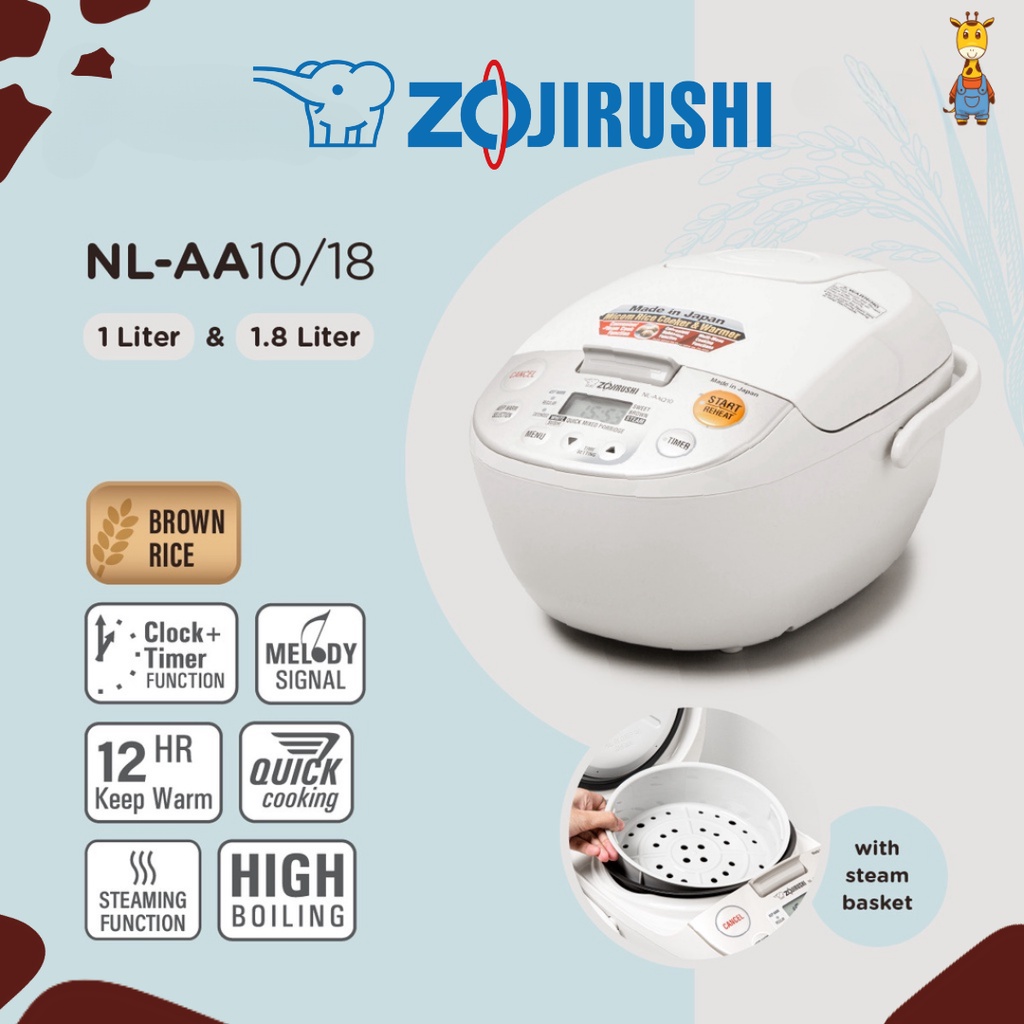 Zojirushi Rice Cooker NL-AAQ10 - Rice Cooker Digital Fuzzy Logic