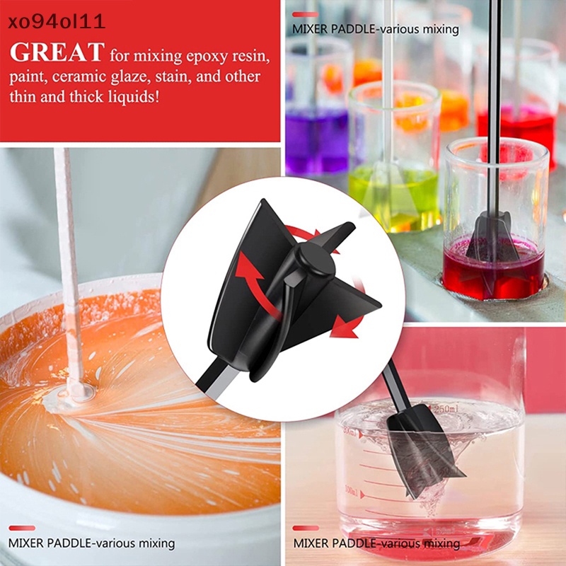 Xo Epoxy Mixer Paddle Resin Stirring Paddle Reusable Pengaduk Cat Bor Tempel OL