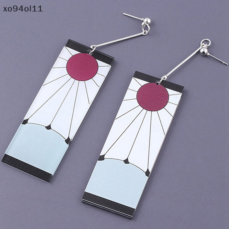 Xo Anting Tetes Terompet Anime Akrilik Demon Slayer Blade of Ghost Earings OL