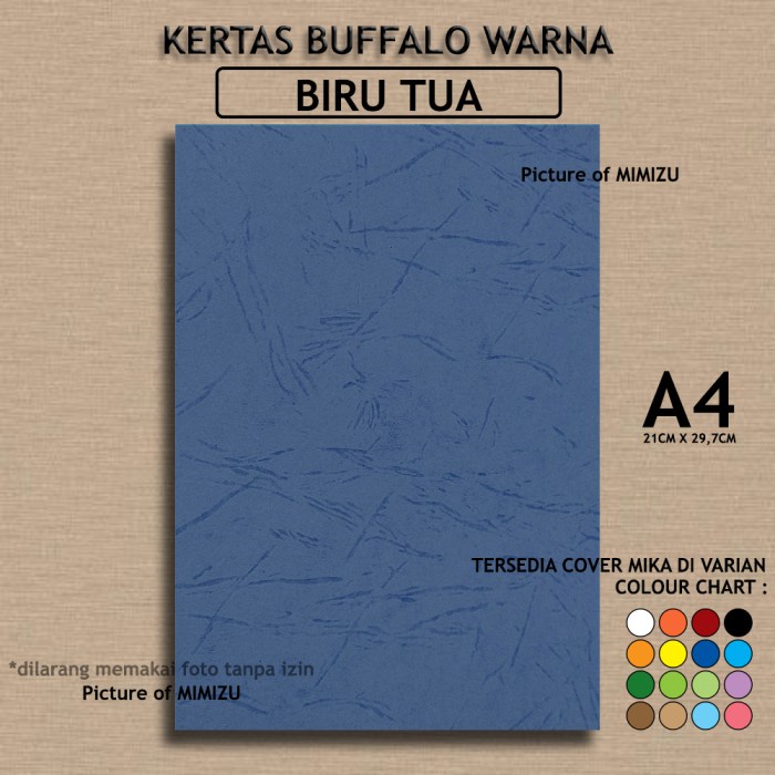 

Kertas Buffalo A4 BIRU TUA Corak Embos Cover JILID SAMPUL