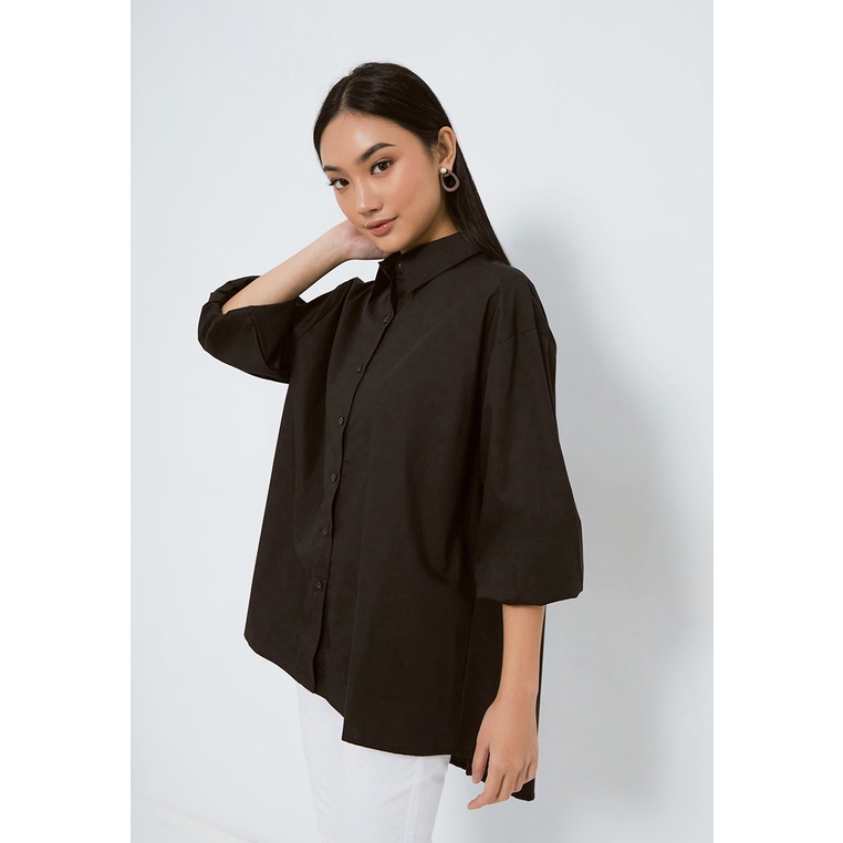 Ms Daisy Gianna Oversized Shirt Baju Atasan Kemeja Wanita Kasual