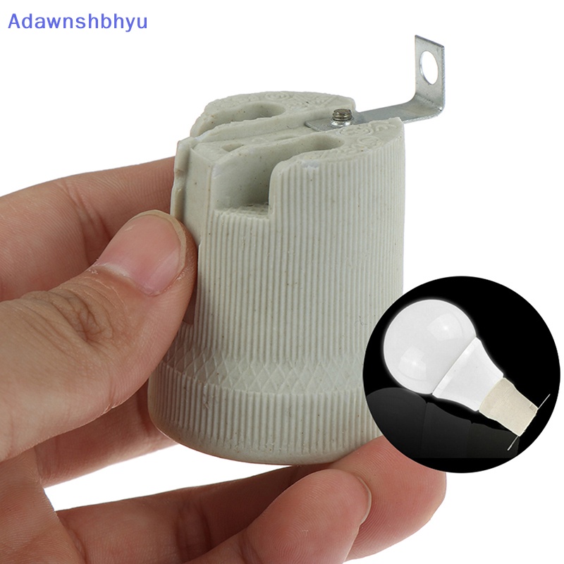 Adhyu E27 Ceramic Screw Base Tahan Suhu Tinggi Socket Light Bulb Holder Adapter ID