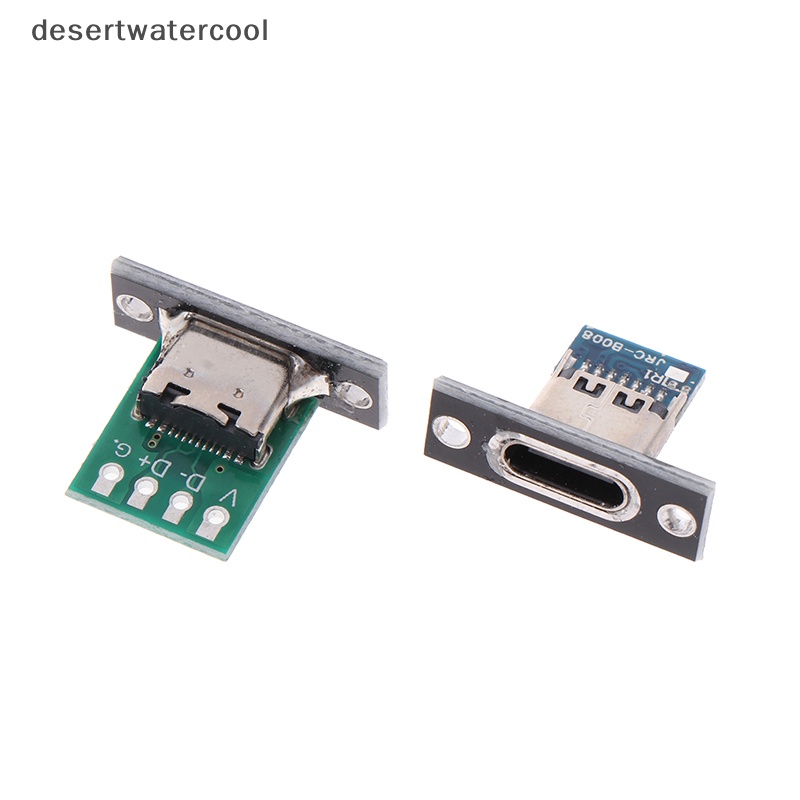 Deid Charging Port USB Type C Socket Connector 2Pin 2P 4P Waterproof Strip Line Sambungan Solder Female Connector Jack Martijn