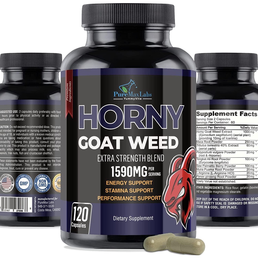 Horny Goat Weed Maca Root Stamina Performance Booster