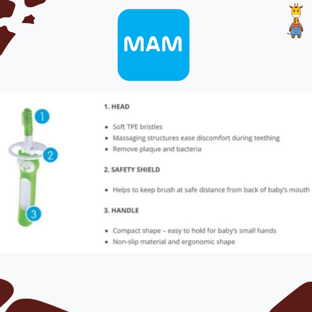 MAM Massaging Brush Unisex - Sikat Gigi Anak