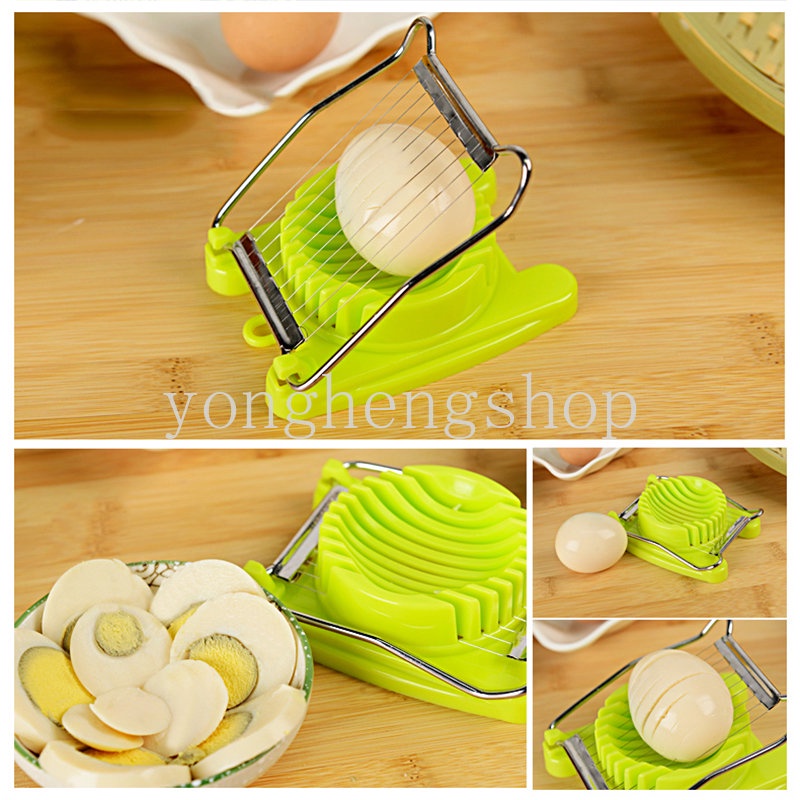 Multifungsi Stainless Steel Egg Slicer Chopper Lunch Meat Mushroom Fruit Cutter Manual Rebus Alat Pemotong Telur Anak Bento Maker Gadget Dapur