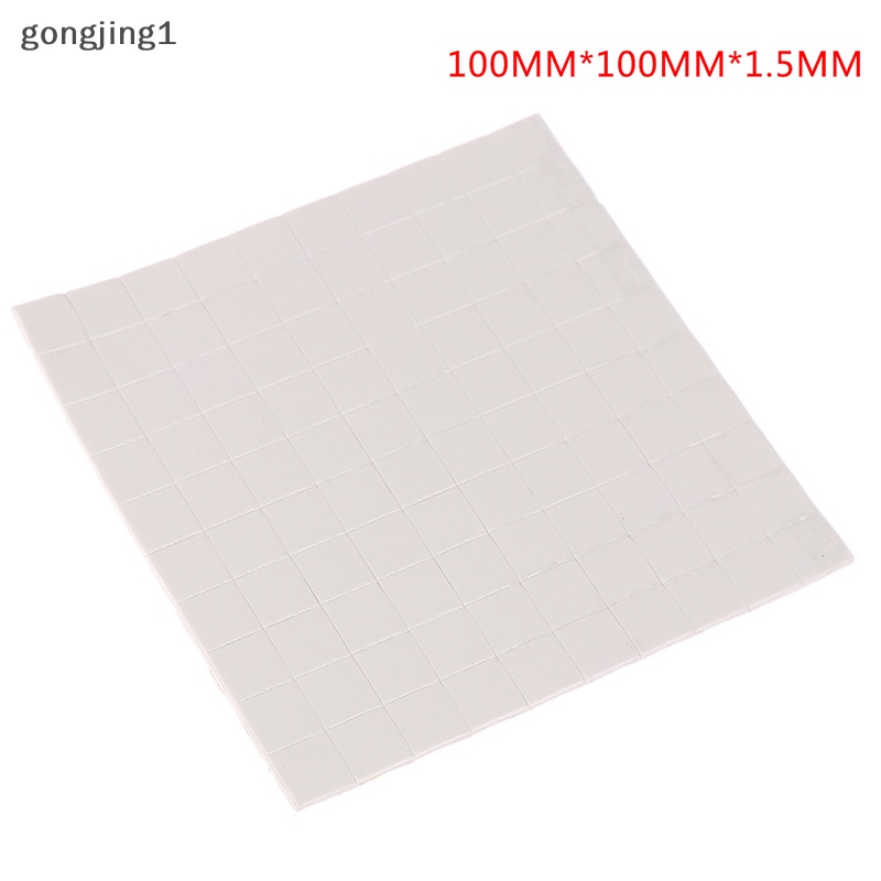 Ggg 100Pcs 10mm*10mm*1.5mm GPU CPU Heatsink Pendingin Konduktif Silikon Thermal Pad ID