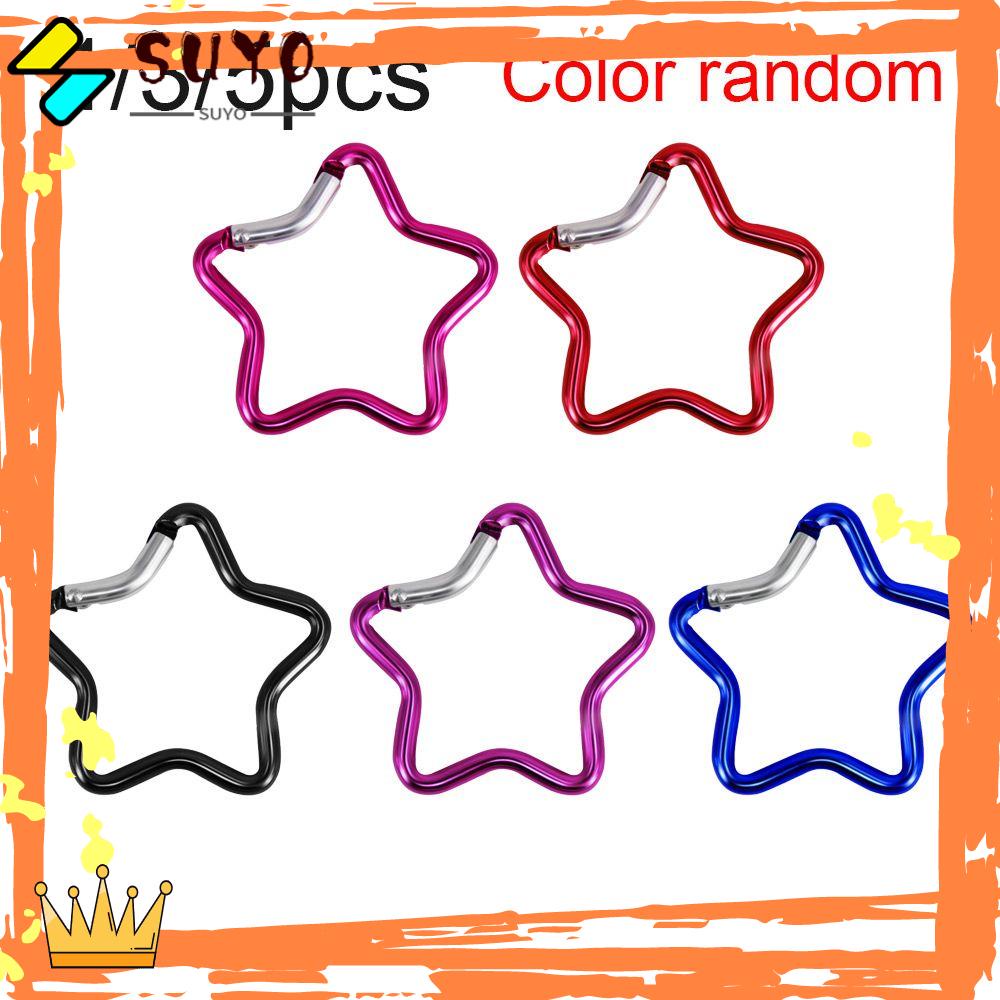 Suyo Carabiner Aluminium Kualitas Tinggi Mendaki Aksesoris Botol Air Gantungan Keyring Hook