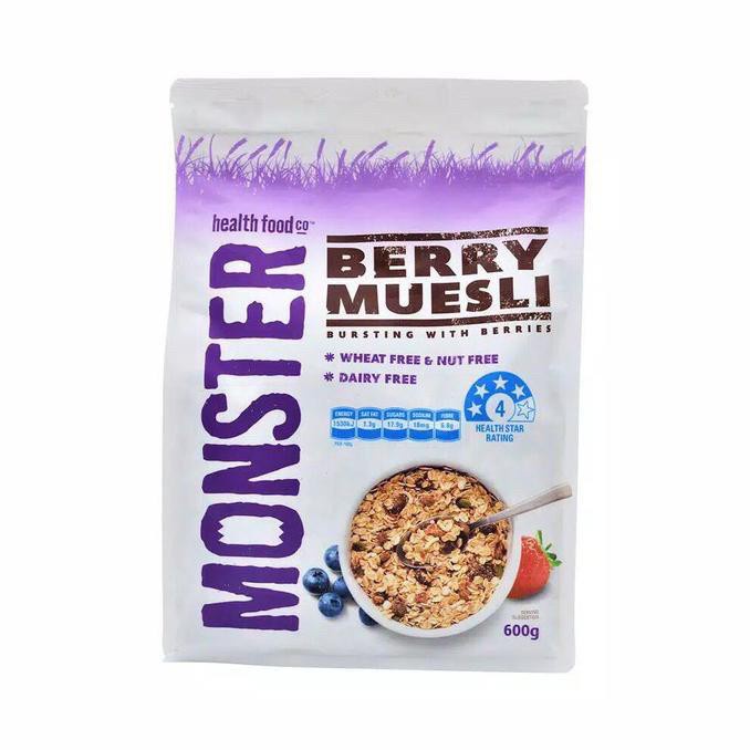 

Monster High Berry Muesli 600 gr healthy australia