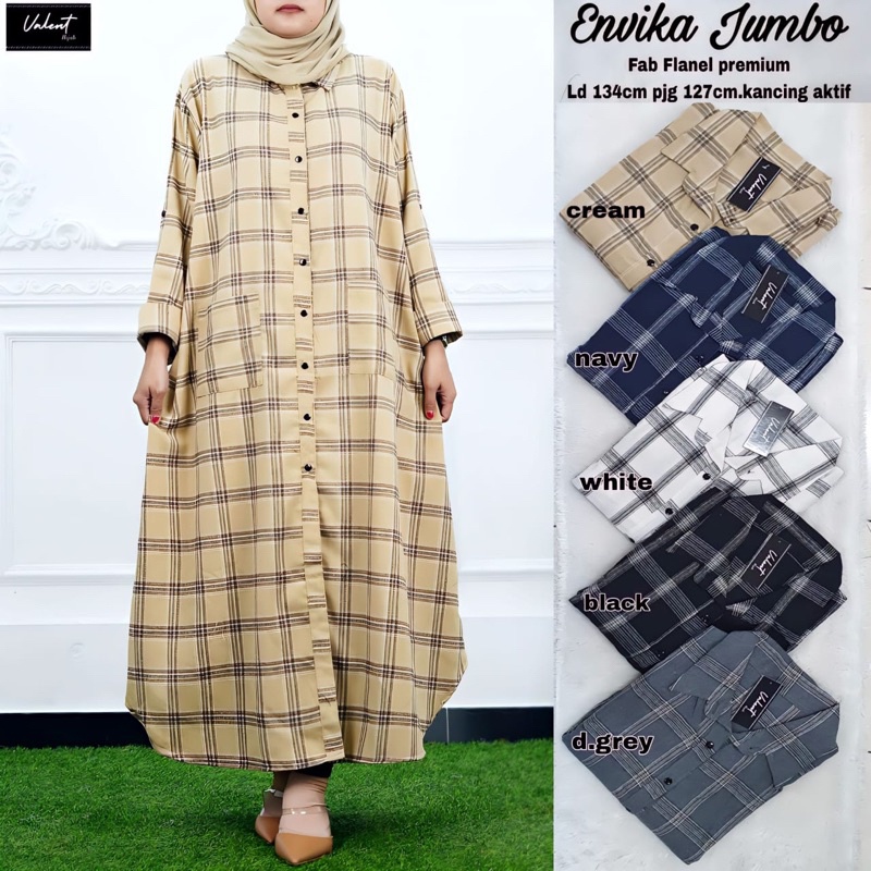 ENVIKA JUMBO • JUDIS MAXY ORI VALENT | (Ld Jumbo) Flanel Premium