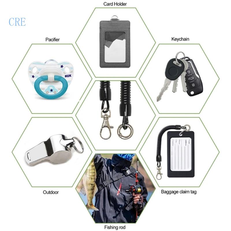 Cre Teleskopik Spring Anti-Pencurian Paking Ponsel Lanyard Telepon Pesona String Ponsel Tali Lanyard Elastis Replacemen