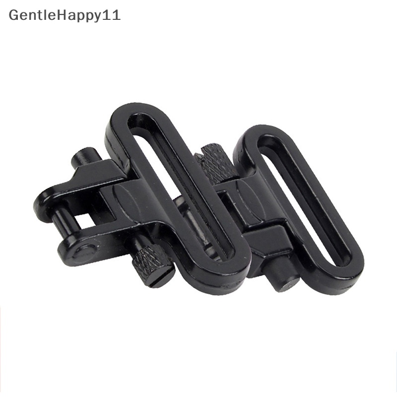 Gentlehappy 1PCS Tactical Rifle Sling Swivels Mount Adapter Lampiran Klip Heavy Duty 300lb Quick Detach Outdoor Hung Gun Aksesoris id