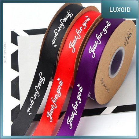 

LUXOID - PTA5 FOR U (BIG) Pita Satin Roll Motif Always By Your Side/Pita Kado 1cm/Pita Dekorasi Buket