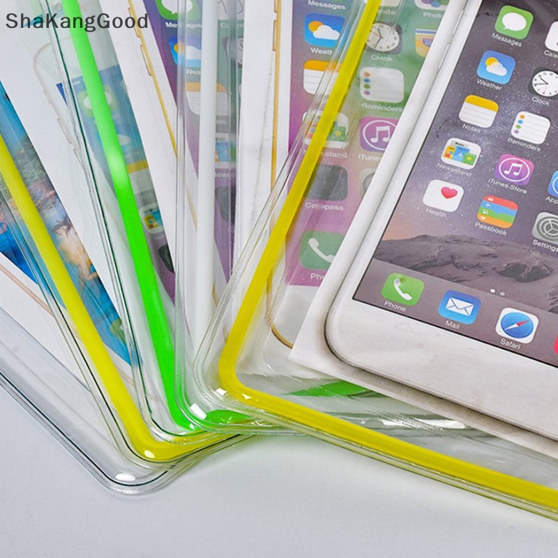 Skid Universal Ponsel Transparan Tahan Air Tas Tiga Lapis Disegel Drifg Pantai Memancing Bawah Air 30 M Renang Dry Bag SKK