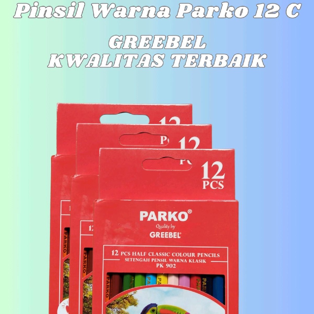 

PINSIL WARNA 12C, PARKO By GREEBEL