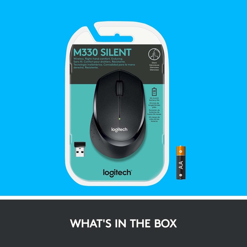 【100% ORI】 Logitech M330 Mouse Wireless Bluetooth Gaming - Silent Click