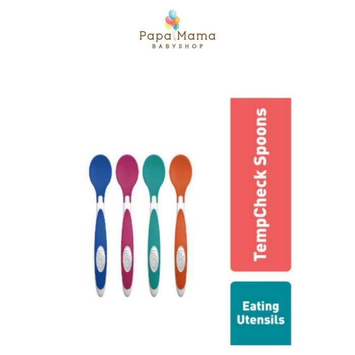 Dr. Brown's TempCheck Spoons, 4-Pack (TF024) / Sendok Makan Bayi