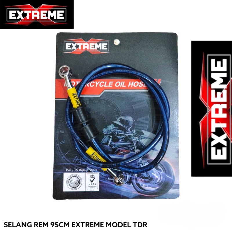 selang rem extreme selang rem variasi black carbon selang rem cakram depan belakang extreme original