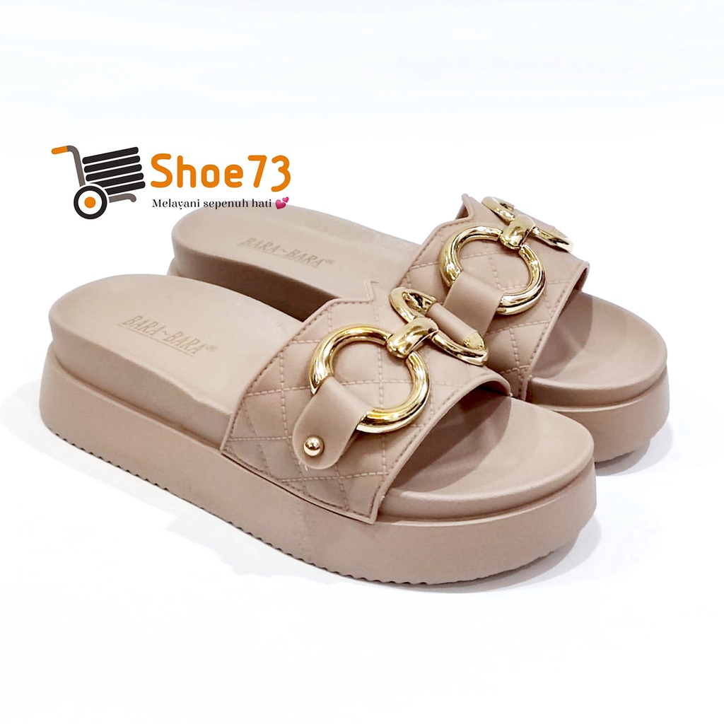 BARA-BARA 219 V-3 SIZE 36-40 ORIGINAL | Sandal Wedges Selop Jelly Pita Wanita | Sendal Kokop Impor