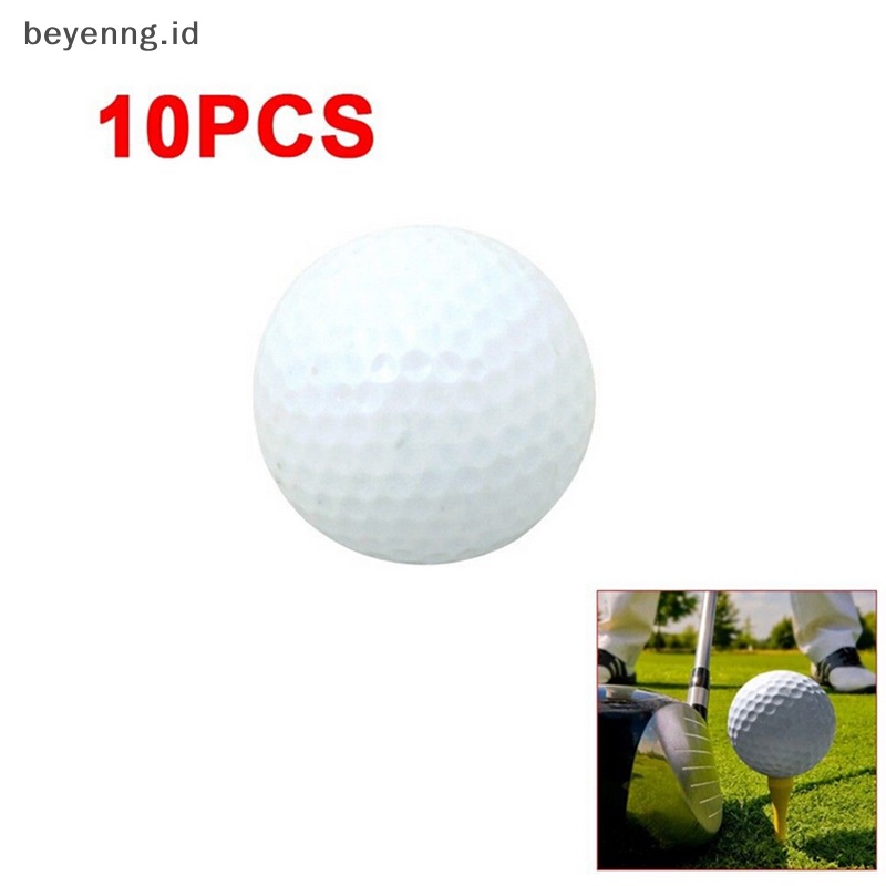 Beyen 10buah Bola Spons golf Putih Alat Latihan indoor Dan outdoor ID