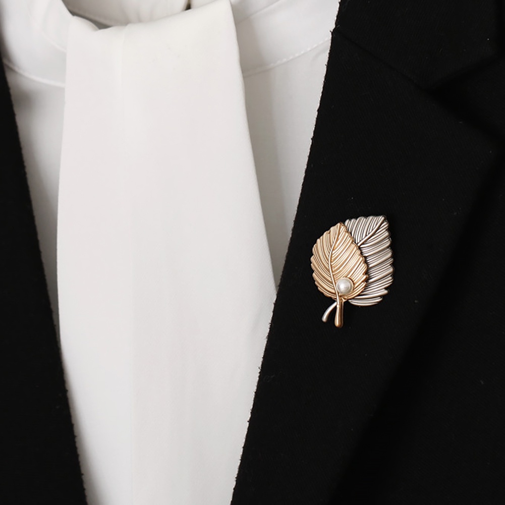 Maple Leaf Bros Logam Vintage Wanita Gadis Menawan Indah Kerah Lapel Pin Fashion Perhiasan Hadiah Aksesoris Pakaian Pesta