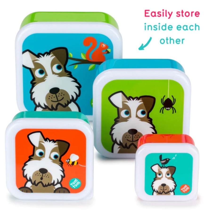 Tum Tum Set of 4 Nesting Snack Pots Scruff | Kotak Makan