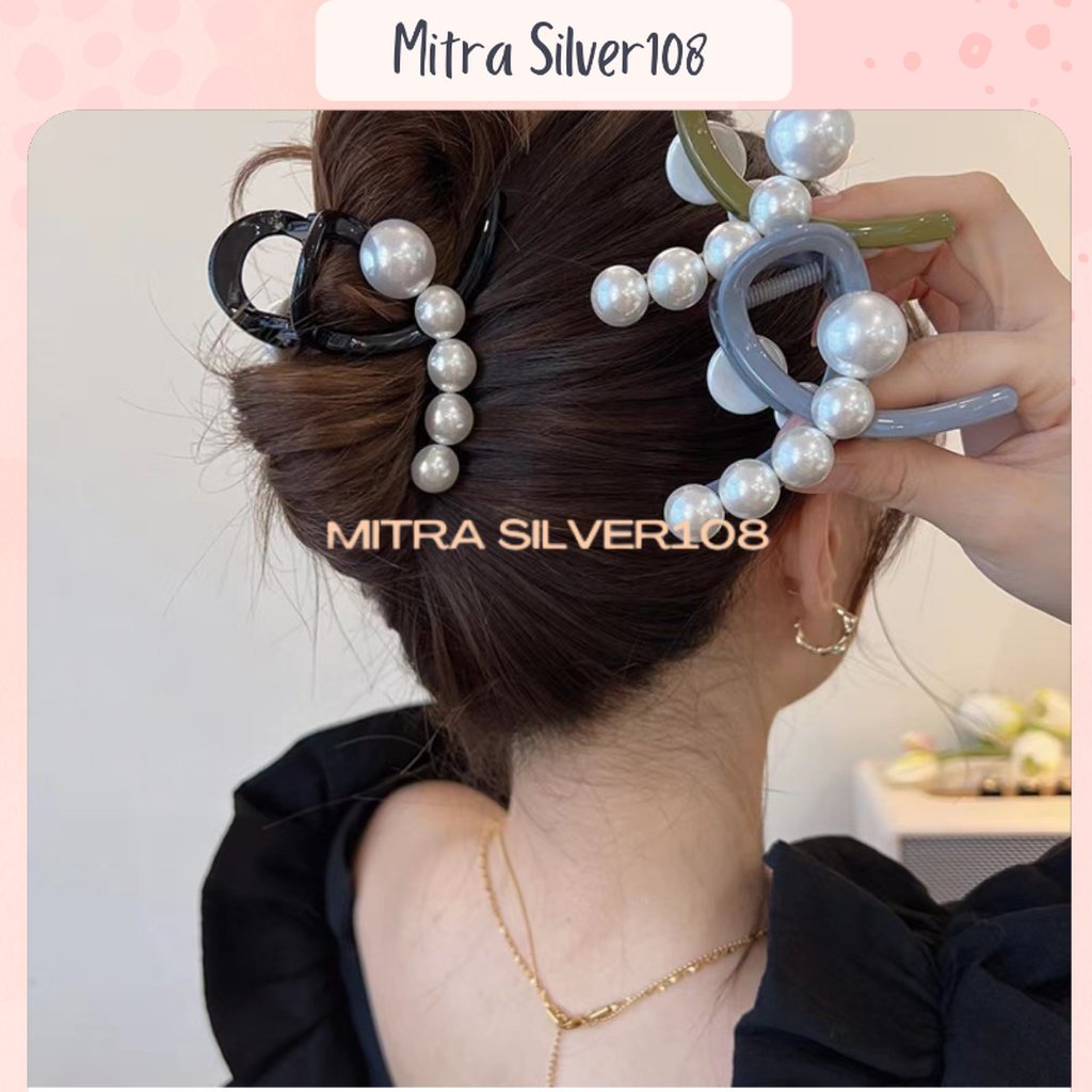 Jepit Rambut Jedai Mutiara Wanita Fashion Korea Aksesoris Jepitan Salon JPT 09
